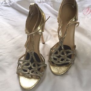 Gold and Silver Ivanka Trump Pumps